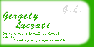 gergely luczati business card